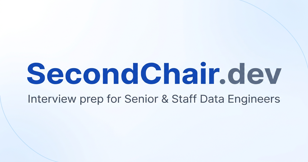 Data Engineering Interview Prep · SecondChair.dev